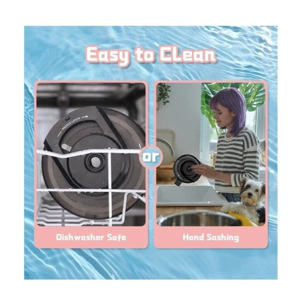 Outer Bowl Lid Suitable for NC500 Ice Cream Maker, Reusable Creami Deluxe Lid...